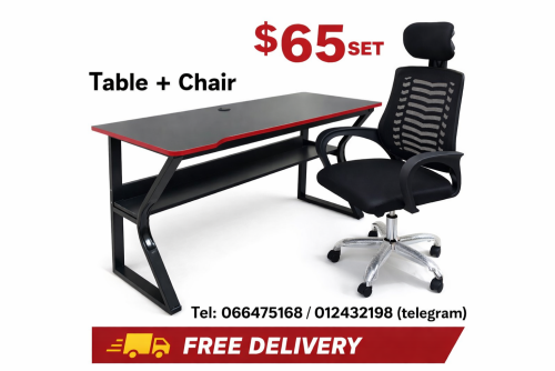 Office desk set ( table + chair office )