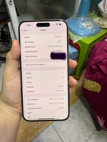 Sell iPhone 15 pro max ZP/A