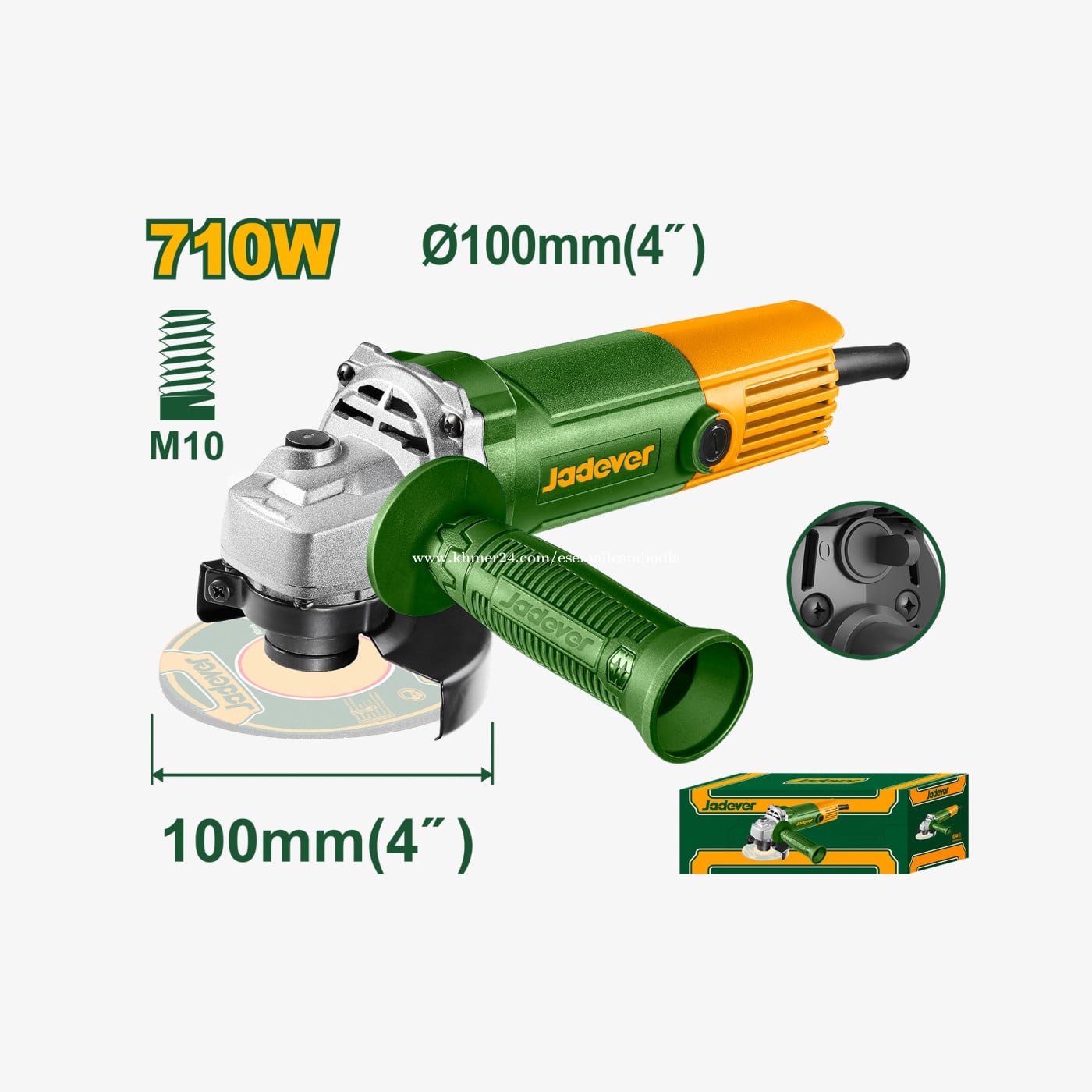 Angle Grinder 710W 100mm JDAG35712 JADEVER