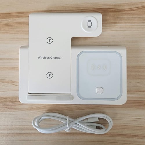3 in 1 Fast Charging Station For Smartphone, Apple iWatch, and AirPod
