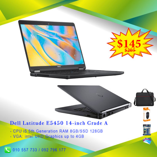 Dell Latitude 5290 12.5-inch i5 7th  RAM 8GB/SSD 256GB VGA up to 4GB