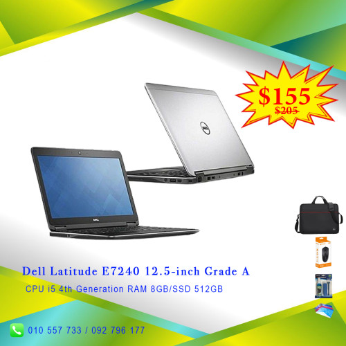 Dell Latitude 5290 12.5-inch i5 7th  RAM 8GB/SSD 256GB VGA up to 4GB