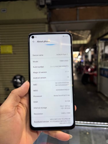 Honor Play4 128G Ram8G Sim2 CH សានុំស្រុីន
