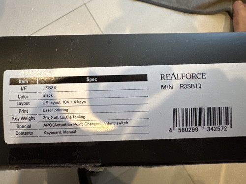 REALFORCE Keyboard R3SB13 Full Key