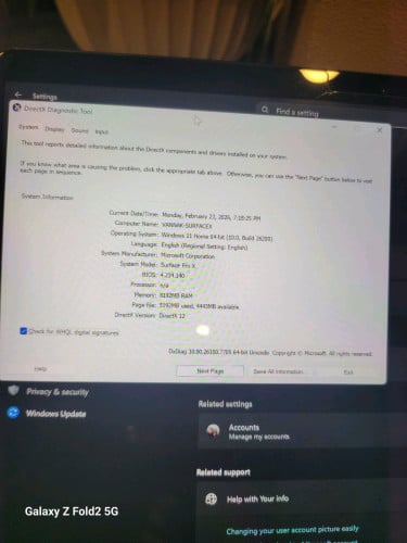 Surface Pro X