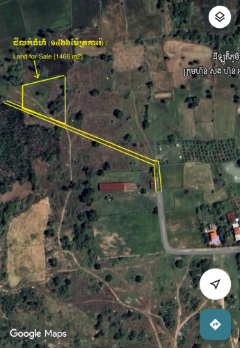 ដីលក់ ក្បាលដី ៧៧១ (ប្លង់រឹង)/ Land for sale (hard title 771)