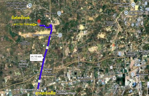 ដីលក់ ក្បាលដី ៧៧១ (ប្លង់រឹង)/ Land for sale (hard title 771)