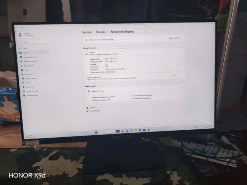 🩷LCD 27" FHD (75MHz) Have Adapter &HDMI