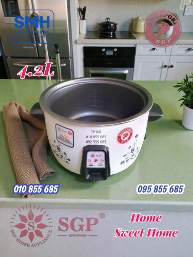 ឆ្នាំងដាំបាយអគ្គីសនី_បាទខ្មៅ SGP Rice Cooker _ Black Inner Pot _ 3.6L / 4.2L / 6L