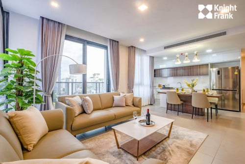 Modern 2BR Serviced Apartment | BKK1 (Ref: KHRA391)