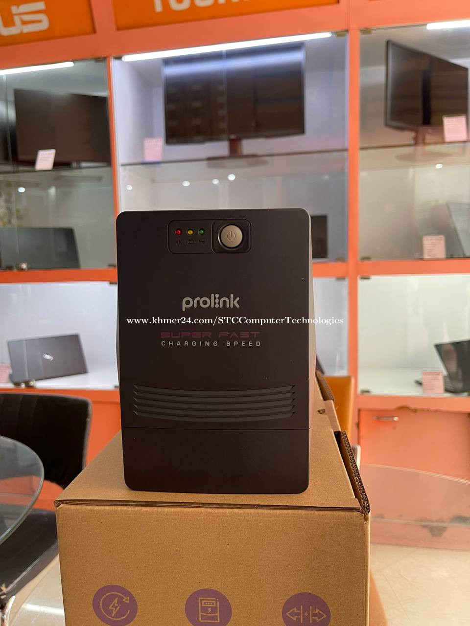 UPS Prolink 1250VA PRO1202SFCU-4U With AVR & RUP 2-4 hours charging $68