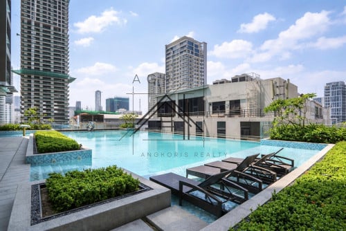 35th Floor Studio Apartment For Rent in BKK3 - Border BKK1 ខុនដូជួលនៅលើផ្លូវព្រះមុនីរង្ស បឹងកេងកេង៣