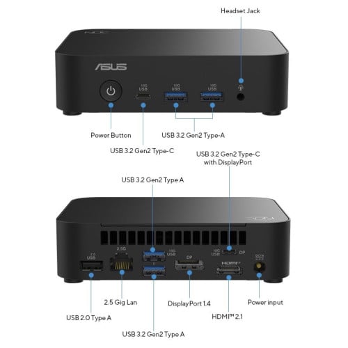 Asus Mini Desktop NUC 13th N150 8GB 256GB
