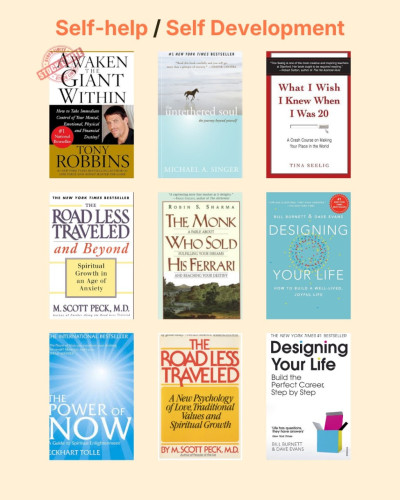 Self Development Book (Best Seller only) 1 book = $5.99, 3 books = $14.99 + Free 1 book