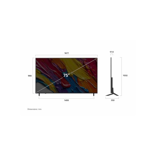 75QNED82ASA 75" 4K QNED, Youtube, Netflix, Room Sharing, ThinQ AI, Magic remote