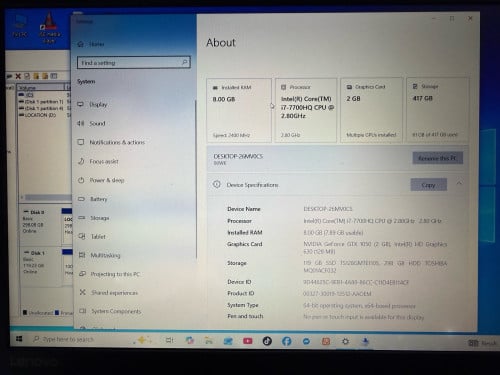 Lenovo i7 7th price265$