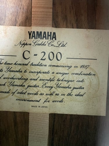 yamaha c200  japan