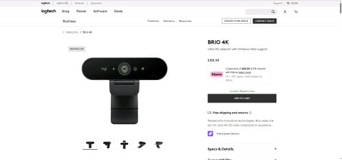 កាំមេរ៉ា Logitech BRIO តម្លៃពេញ 185$ មួយទឹកលក់តែ1xx.t.me/mrr_tri168