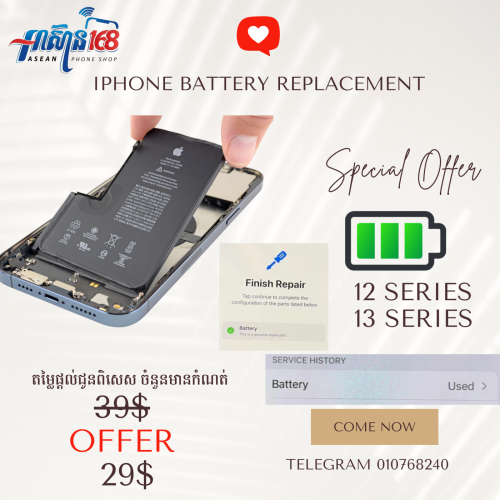 Battery iPhone Replacement iPhone 12Serie 13Serie