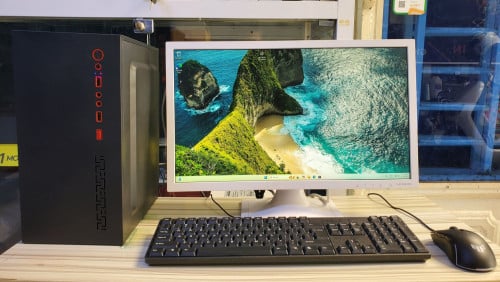 Full set Core i3-10100F / 8G SSD 240G / GPU GT710 2G / Screen 21 inch FHD IPS មួយទឹក ធានាជូនមួយខែ