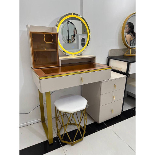 Makeup table set with chair
