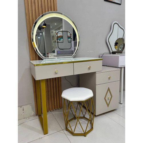 Makeup table set with chair