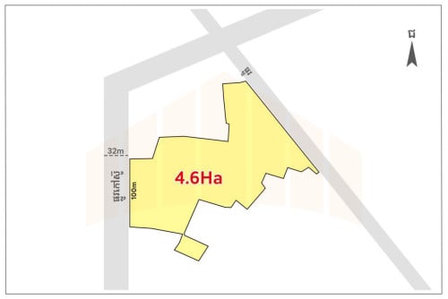 Land for Sale on main road near new airport