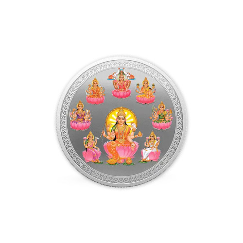 MMTC-PAMP Ashta Lakshmi 20 grams colorized silver bar