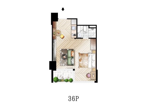Presale - 1Bedroom Time Square 11 condo in BKK3