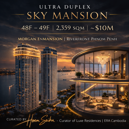 Ultra Duplex Sky Mansion | 48F–49F | 2,359 sqm | ~$10M | Morgan EnMansion, Phnom Penh