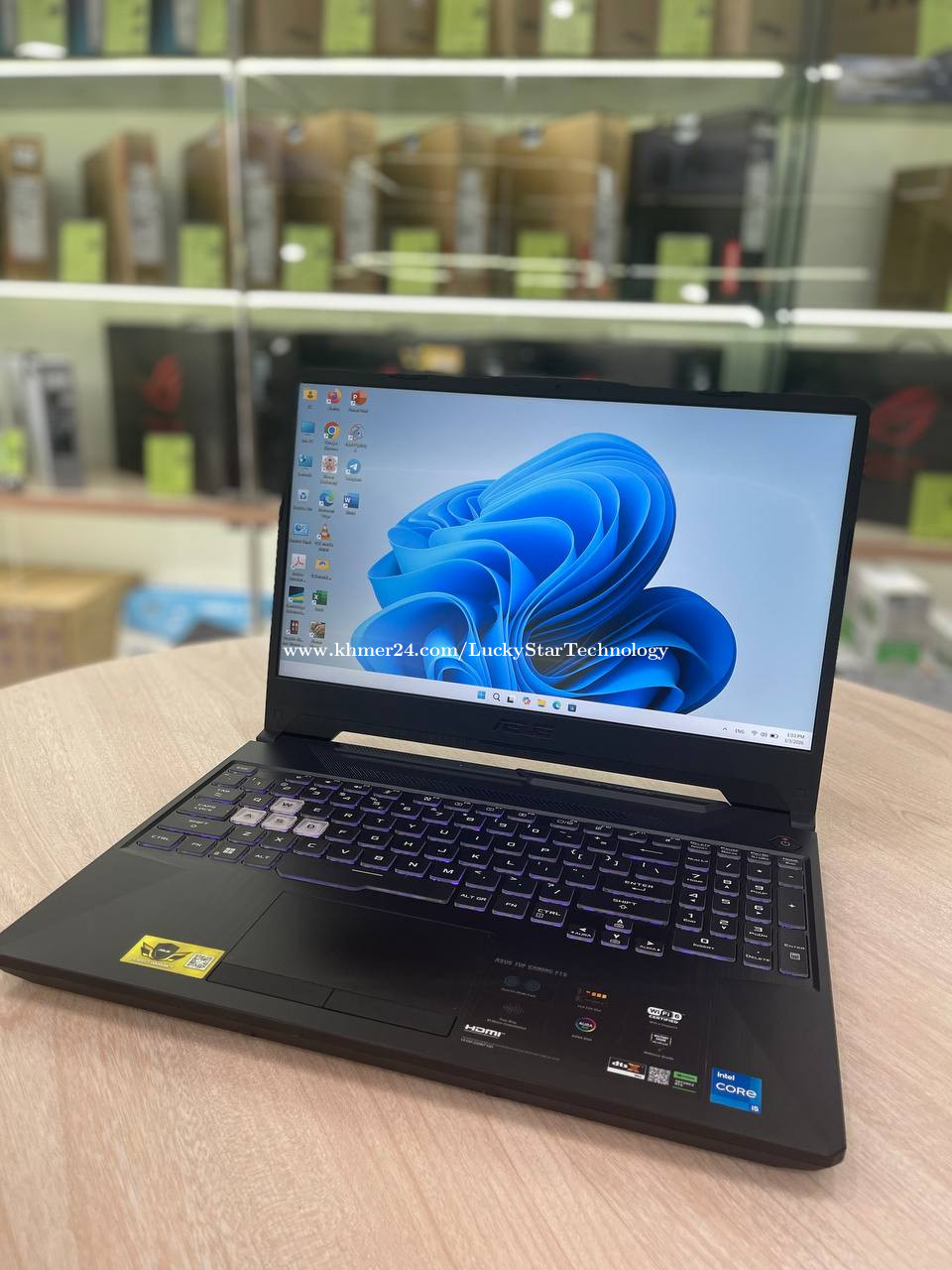 ASUS TUF FX506HF i5-11400H l RAM 16GB l SSD 512GB l RTX2050 (Second Hand)