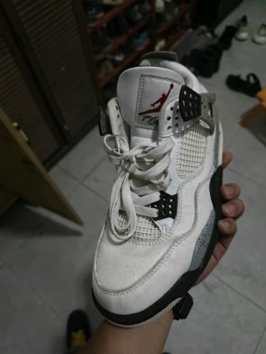 ស្បែកជើង Jordan 4 White Cement - Size: 43