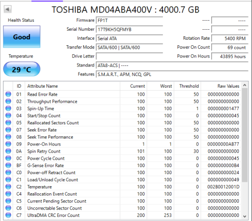 HDD Toshiba 4TB
