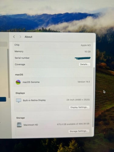 iMac M3 16g+512g No keyborad+mouse