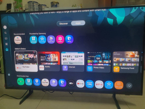 ថ្មីកេស Samsung 43" QLED7F ផលិតផលសុទ្ធពីក្រុមហ៊ុន ធានារយះពេល ១ឆ្នាំ
