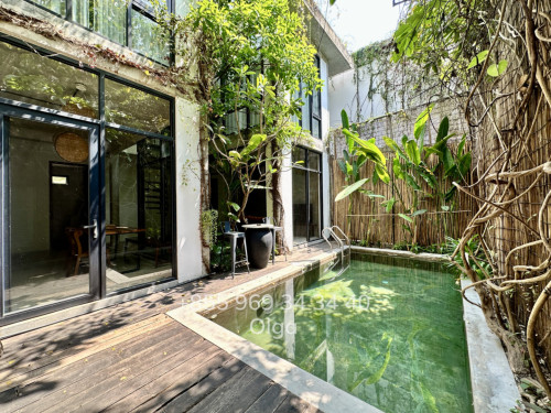 🔑  Siem Reap, Loft-style Villa with private Swimming Pool for Rent (#23509)