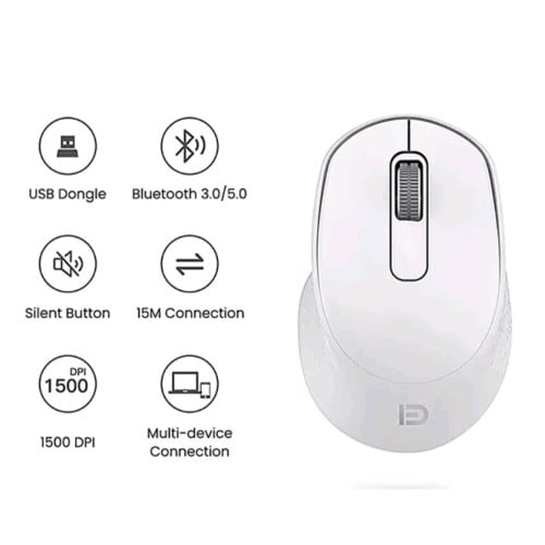 Bluetooth and USB wireless Mouse 2.4G include battery