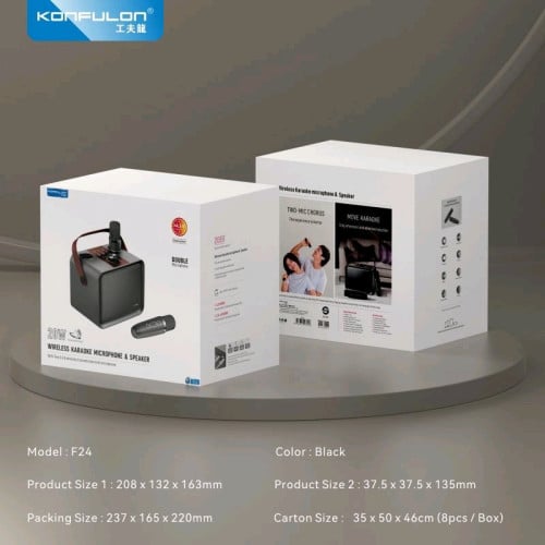 Karaoke speaker konfulon 2microphone