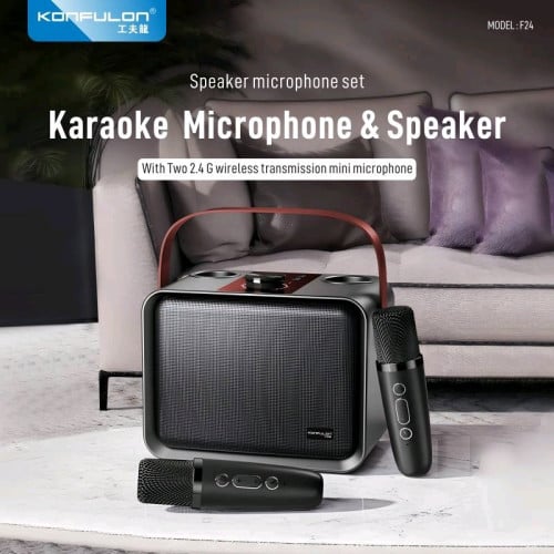 Karaoke speaker konfulon 2microphone