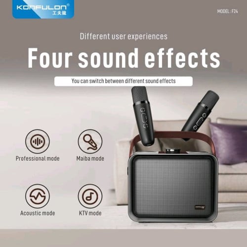 Karaoke speaker konfulon 2microphone