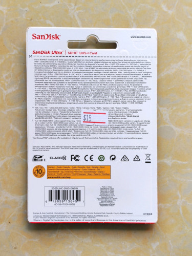 Original SanDisk Memory Card 16GB