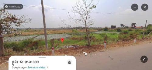 ដីលក់លេីផ្លូវ៦A ជាប់ស្ពានទី២២