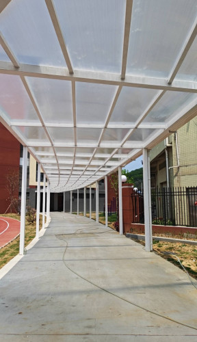 ដំបូលប៉ូលីស្រទបចេក Polycarbonate Hallow Sheet