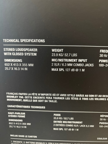 Marshall Bromley 750 + 1 Year Warranty