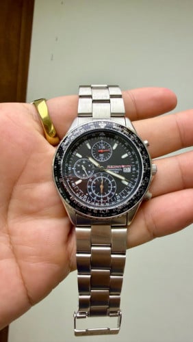 Original Vintage SEIKO CHRONOGRAPH 100M Black Dial 2004 - (Condition 80%)