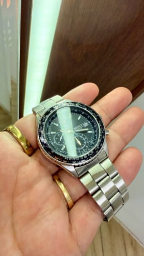 Original Vintage SEIKO CHRONOGRAPH 100M Black Dial 2004 - (Condition 80%)
