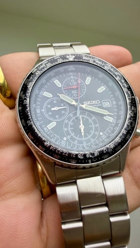 Original Vintage SEIKO CHRONOGRAPH 100M Black Dial 2004 - (Condition 80%)