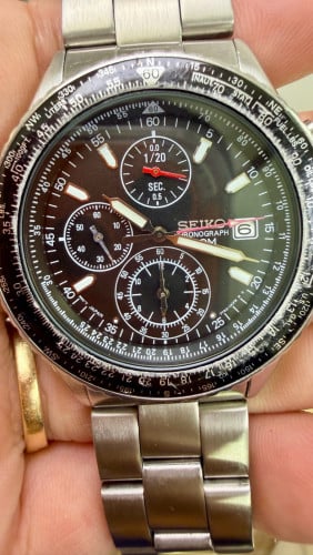 Original Vintage SEIKO CHRONOGRAPH 100M Black Dial 2004 - (Condition 80%)