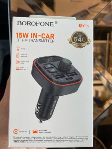 Borofone in car BT FM TRANSMITTER  15 w