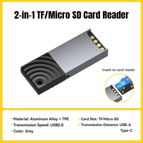 Essager 2-in-1 Card Reader មានទាំង Type-A និង Type-C